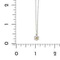 Sterling Silver Citrine Flower Pendant