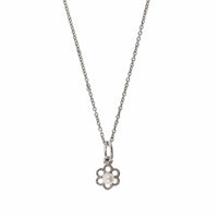 Sterling Silver Pearl Flower Pendant