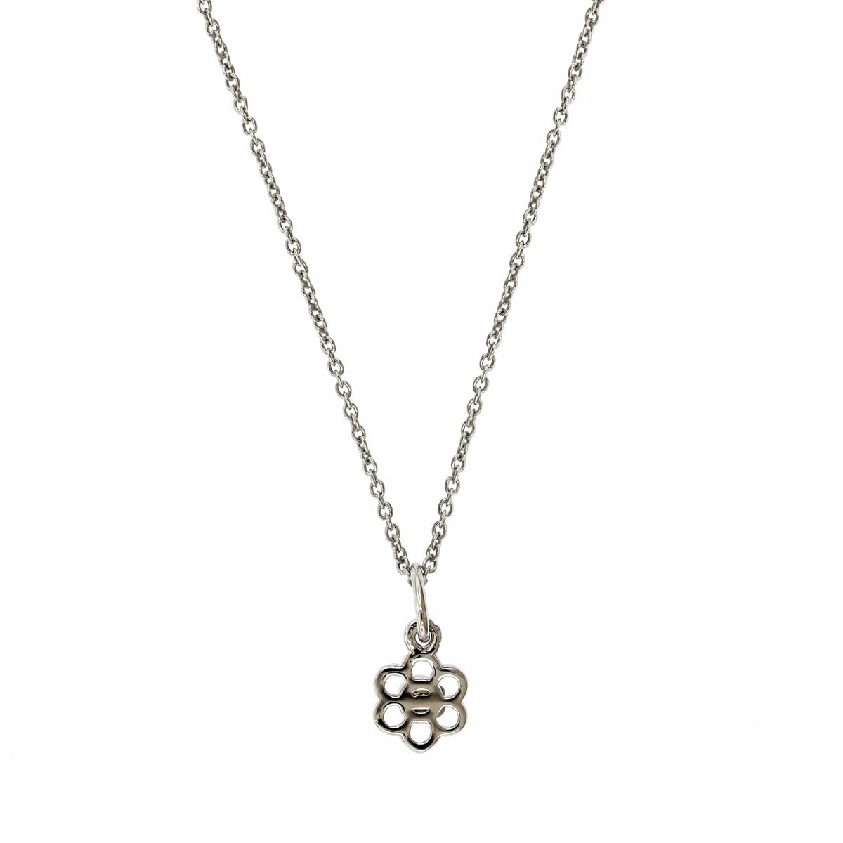 Sterling Silver Pearl Flower Pendant