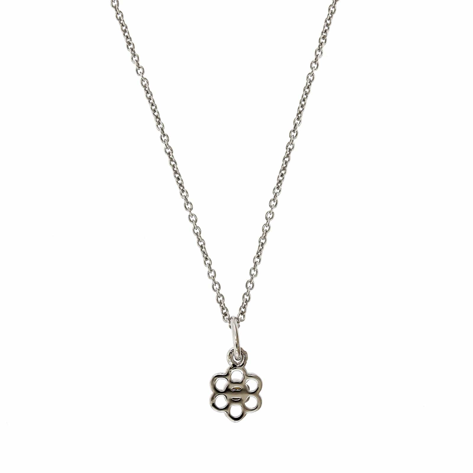 Sterling Silver Pearl Flower Pendant