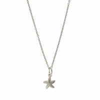 Sterling Silver Starfish Flower Pendant