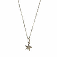 Sterling Silver Starfish Flower Pendant