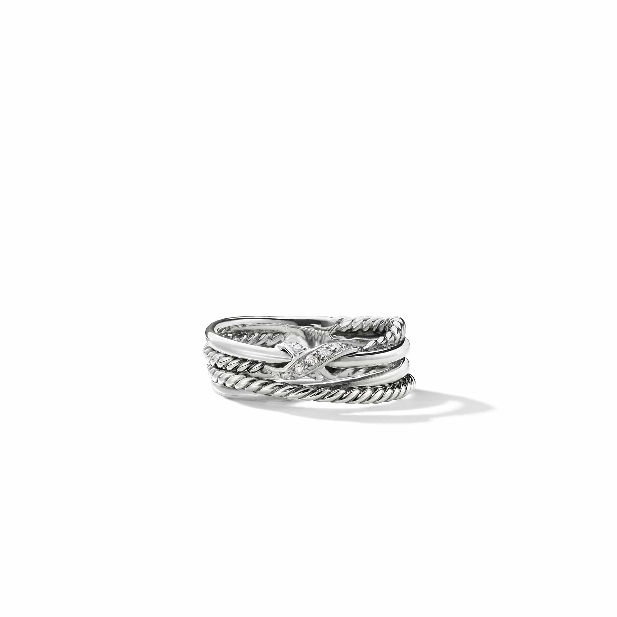X Collection Ring with Diamonds, Long's Jewelers