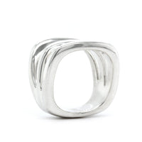 Sterling Silver 3 Row Open Arch Ring