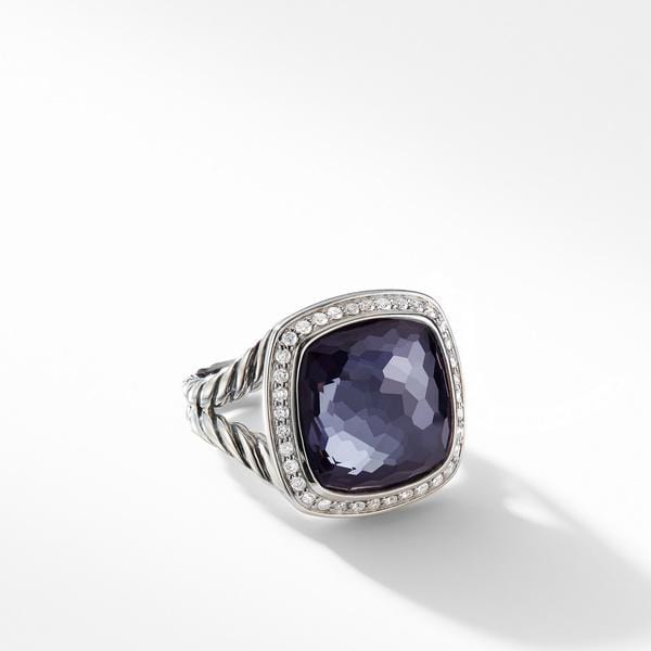 Ring with Lavender Amethyst and Diamonds