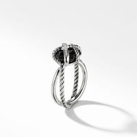 Ring with Black Onyx and Diamonds