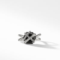 Ring with Black Onyx and Diamonds