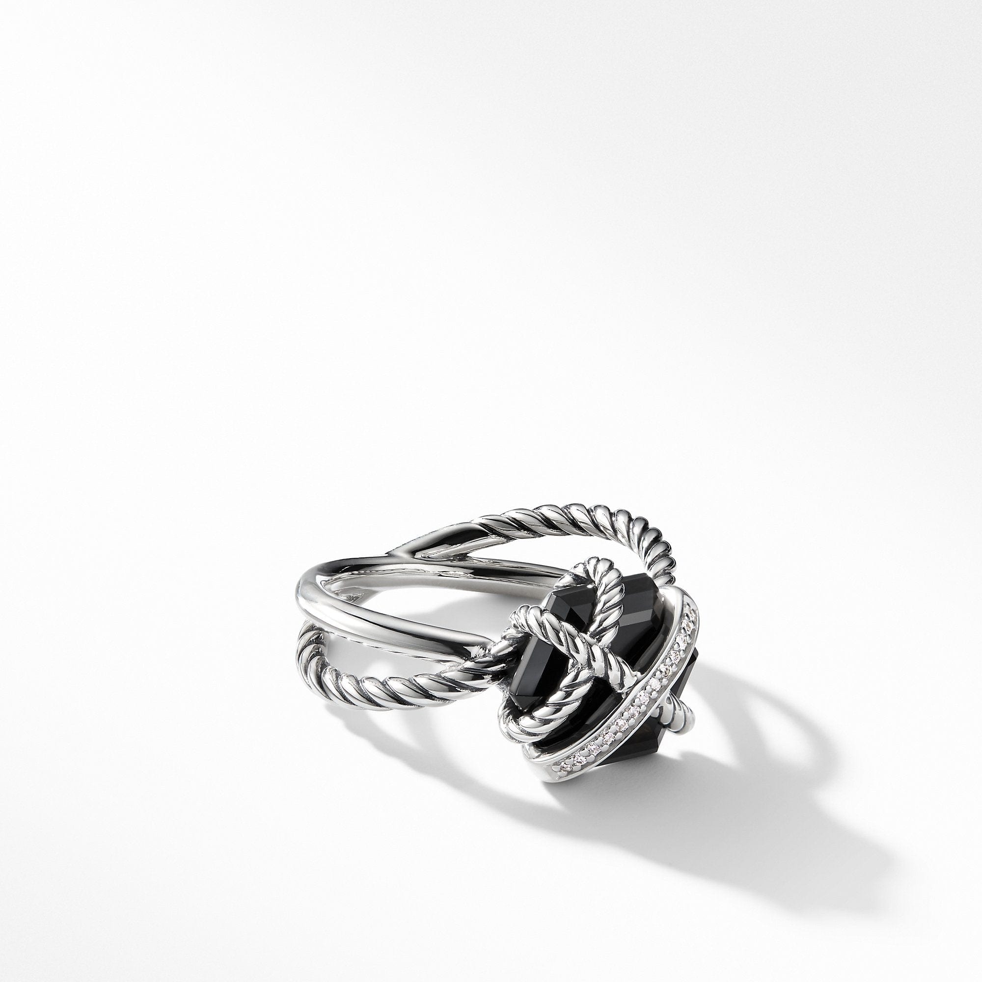 Ring with Black Onyx and Diamonds