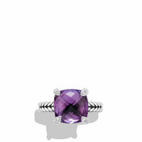 Châtelaine Ring with Amethyst and Diamonds