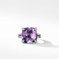 Ring with Amethyst and Diamonds