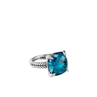 Ring with Hampton Blue Topaz and Diamonds