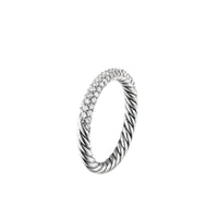 Petite Pavé Ring with Diamonds