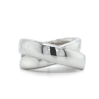 Sterling Silver Wide "X" Ring