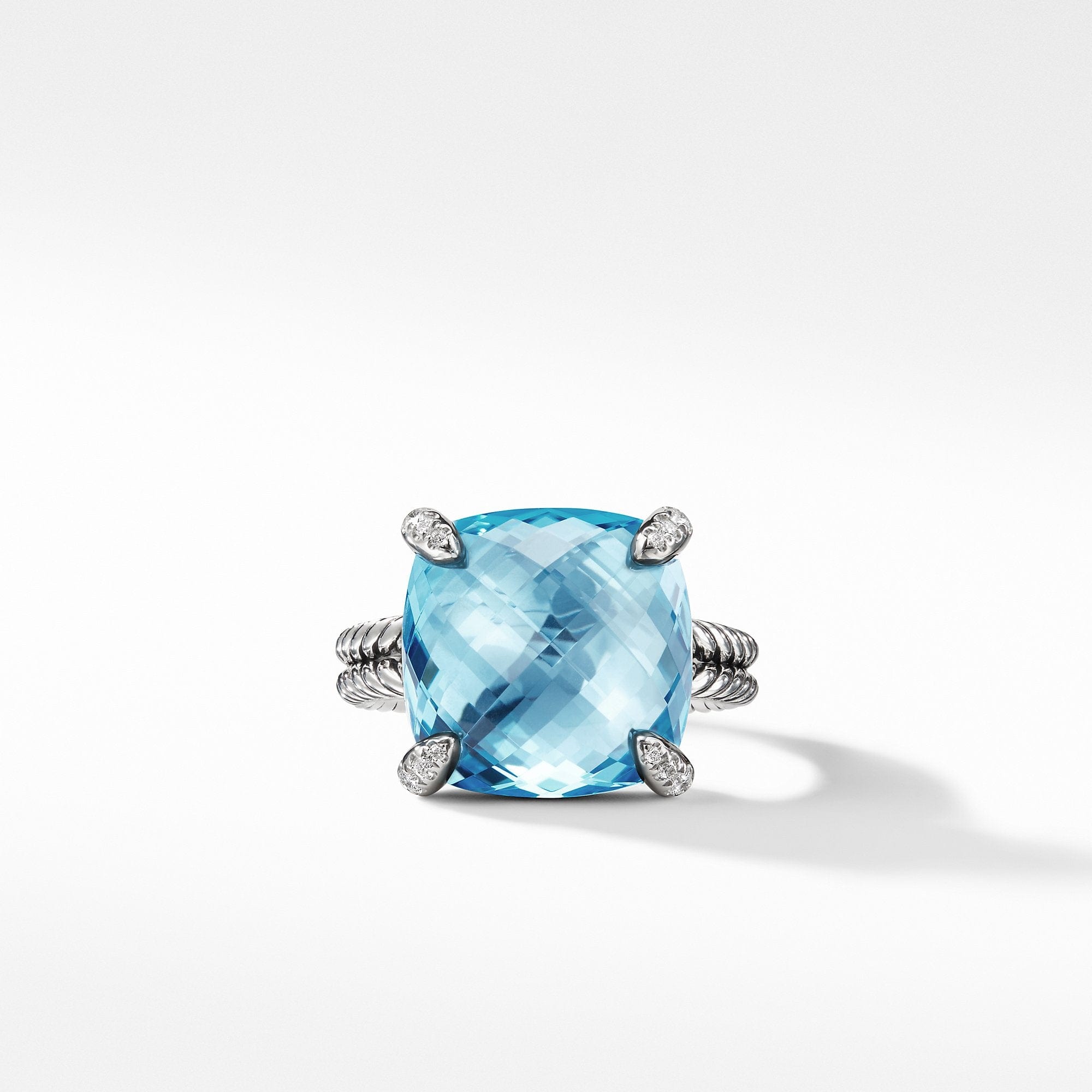 Chatelaine® Ring with Blue Topaz Diamonds 1