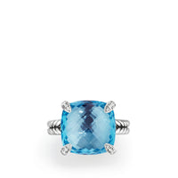 Chatelaine® Ring with Blue Topaz Diamonds 1