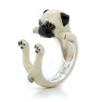 Sterling Silver Pug Ring