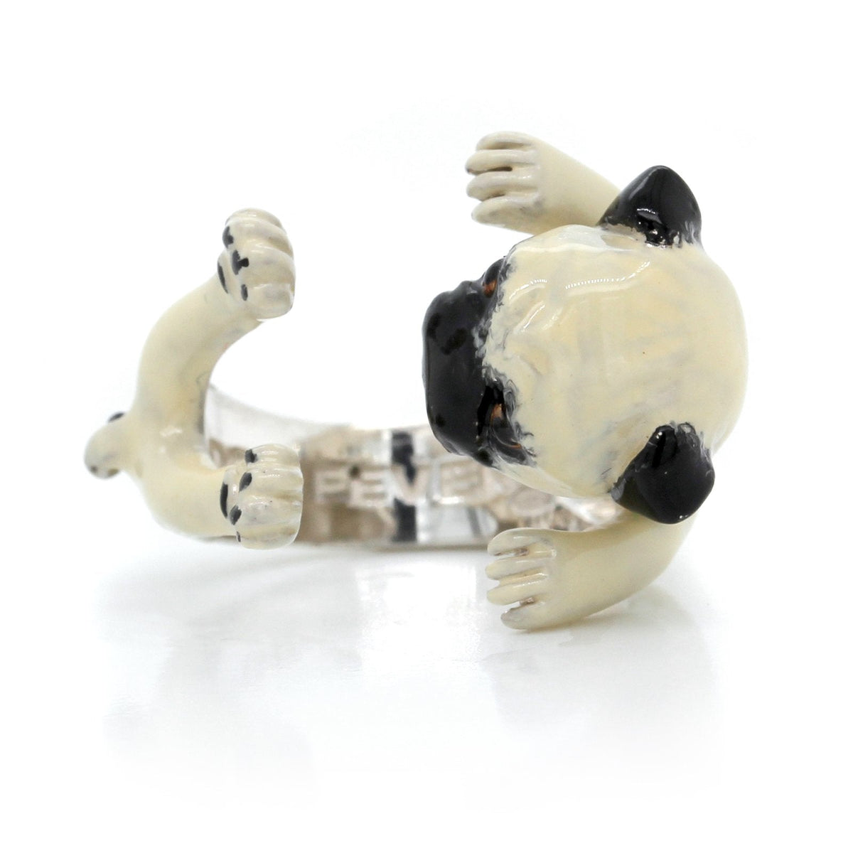 Sterling Silver Pug Ring