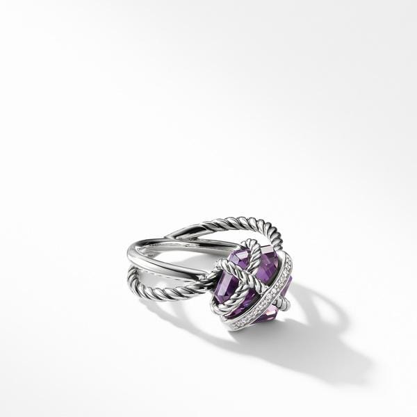 Ring with Amethyst and Diamonds