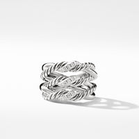 Continuance® Three-Row Ring with Diamonds