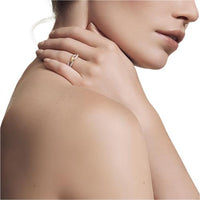 Cable Loop Ring with 18K Gold