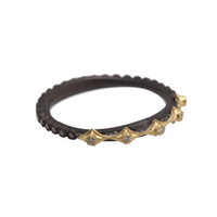 Armenta 18K Yellow Gold and Sterling Silver Crivelli Diamond Ring
