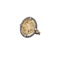 Armenta 18K Yellow Gold and Sterling Silver Diamond Ring