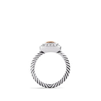 Petite Albion Ring with Morganite and Diamonds