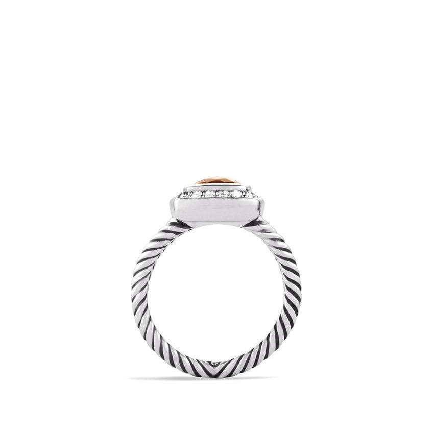 Petite Albion Ring with Morganite and Diamonds