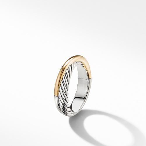 Crossover Ring with 18K Yellow Gold