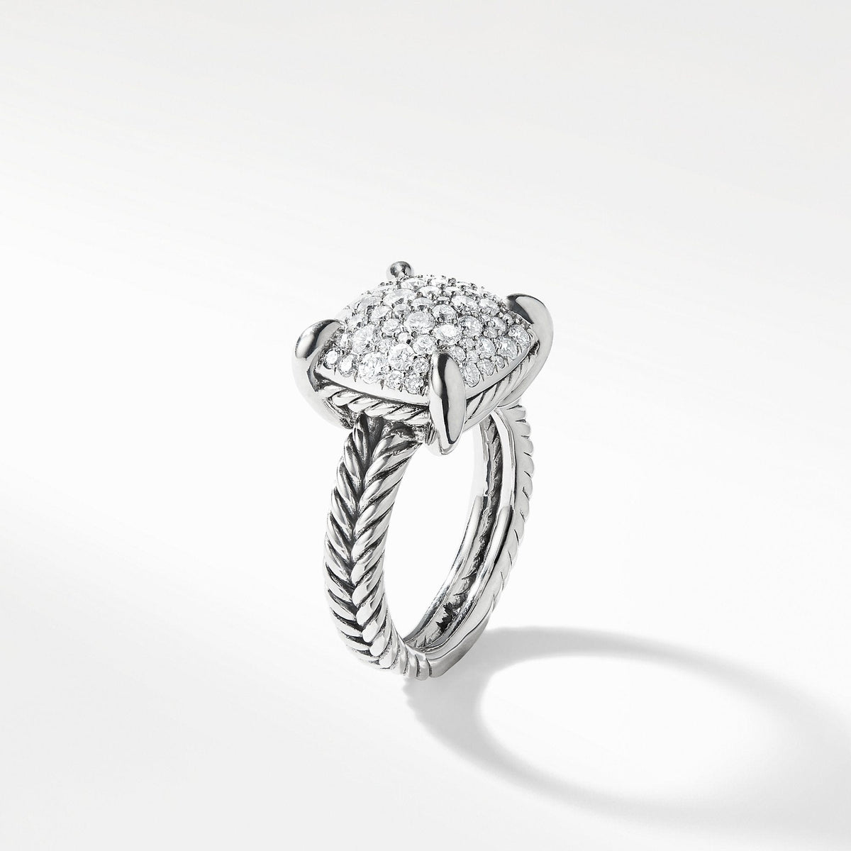 Chatelaine Ring with Diamonds, 14mm