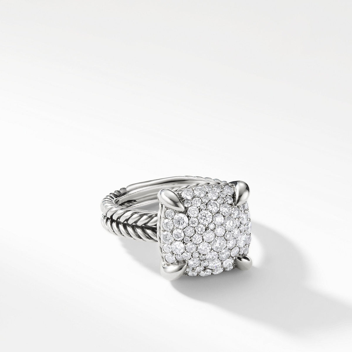 Chatelaine Ring with Diamonds, 14mm