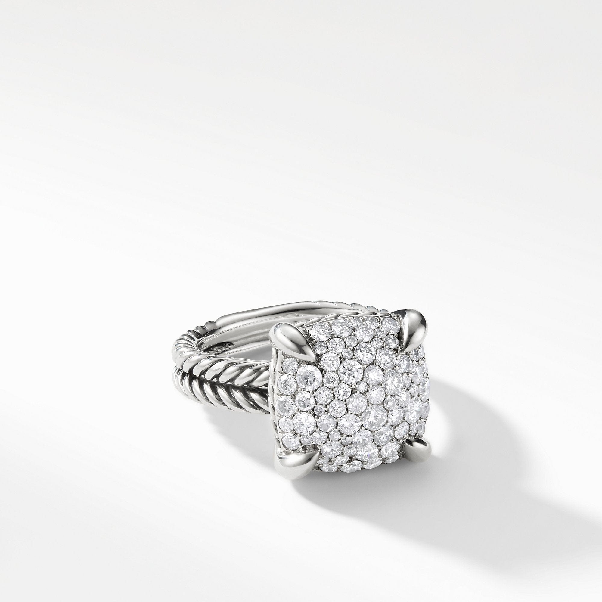 Chatelaine Ring with Diamonds, 14mm