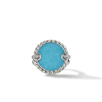 DY Elements Ring with Turquoise and Pavé Diamonds