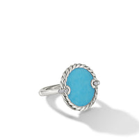 DY Elements Ring with Turquoise and Pavé Diamonds