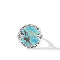 DY Elements Ring with Turquoise and Pavé Diamonds