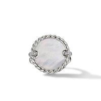 DY Elements Ring with Mother of Pearl and Pavé Diamonds