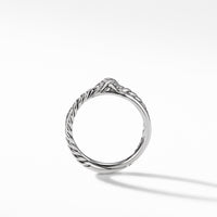 Petite X Ring with Pavé Diamonds