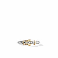 Petite Buckle Ring with 18K Yellow Gold