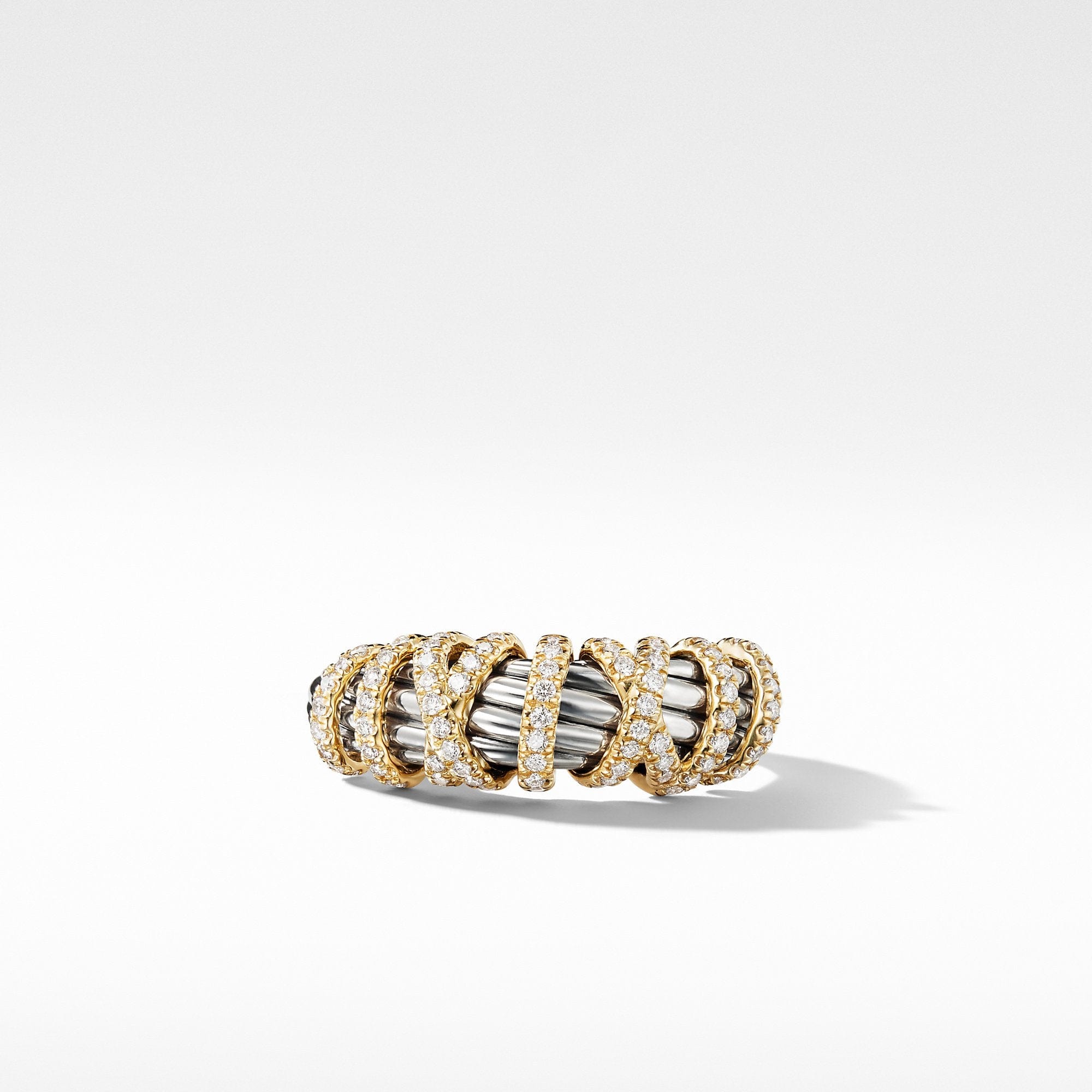 Helena Ring with Diamonds and 18K Gold, 8mm