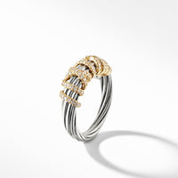 Helena Ring with Diamonds and 18K Gold, 8mm