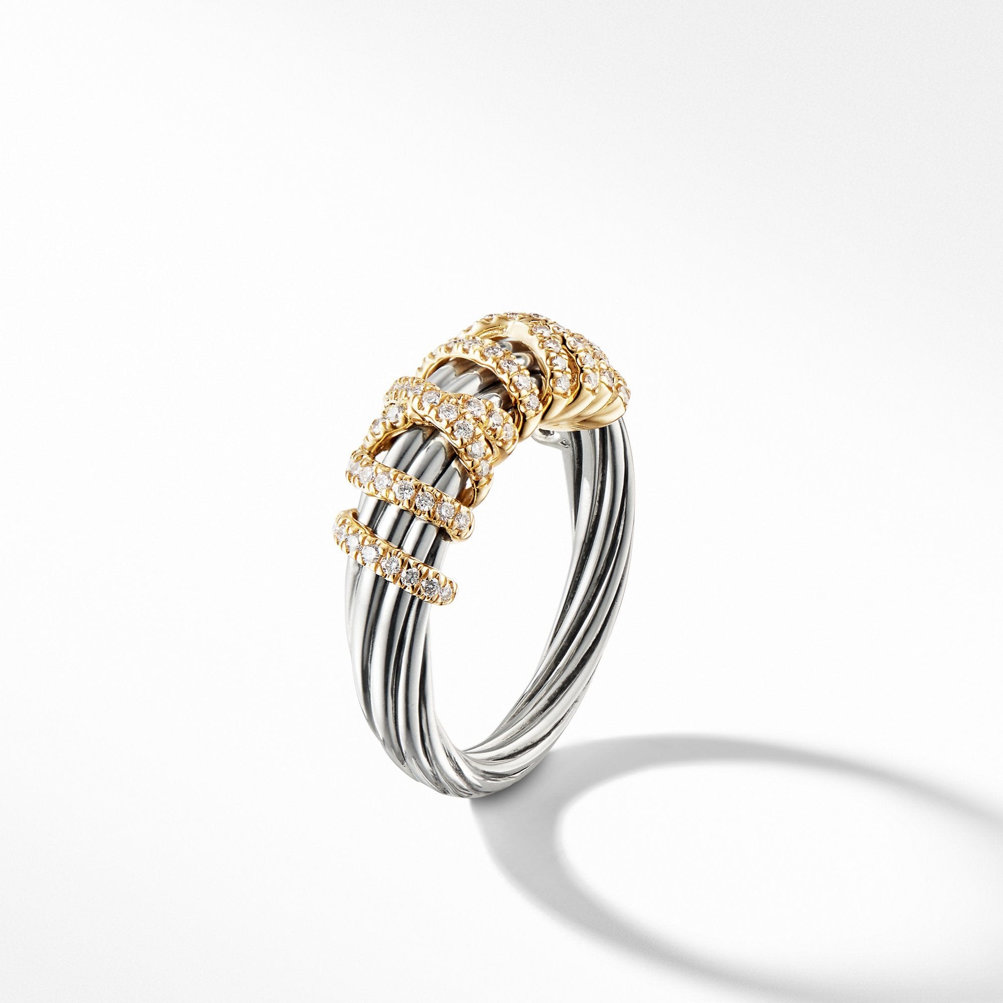 Helena Ring with Diamonds and 18K Gold, 8mm
