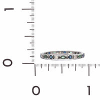 Armenta Sterling Silver Multi Stone Band