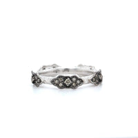 Sterling Silver Champagne Diamond Ring