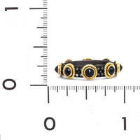 Armenta Sterling Silver and 18K Yellow Gold Sapphire and Diamond Ring