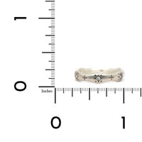 Adel Chefridi Sterling Silver Diamond Wavy Ring