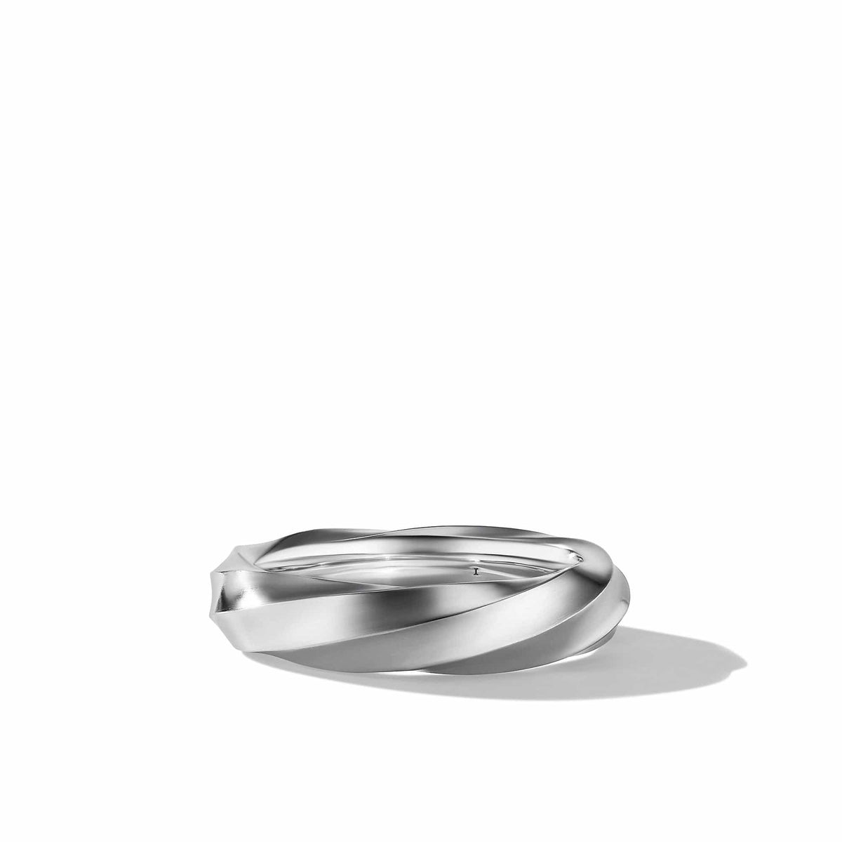 Cable Edge Band Ring in Recycled Sterling Silver, Long's Jewelers