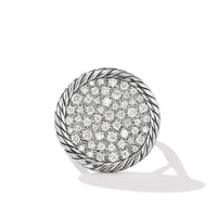 DY Elements® Ring in Sterling Silver with Pavé Diamonds