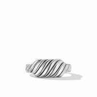 Sculpted Cable Contour Ring in Sterling Silver