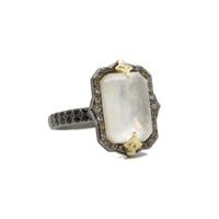 Armenta Sterling Silver Emerald Cut Mother of Pearl Ring