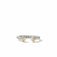 Renaissance Ring in Sterling Silver with Pearls, 14K Yellow Gold and Diamonds